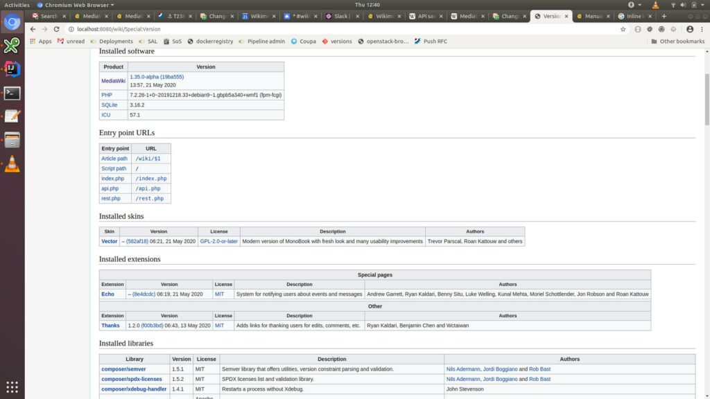 File:MediaWiki push dev setup (2).png - the settings page in the new facebook page