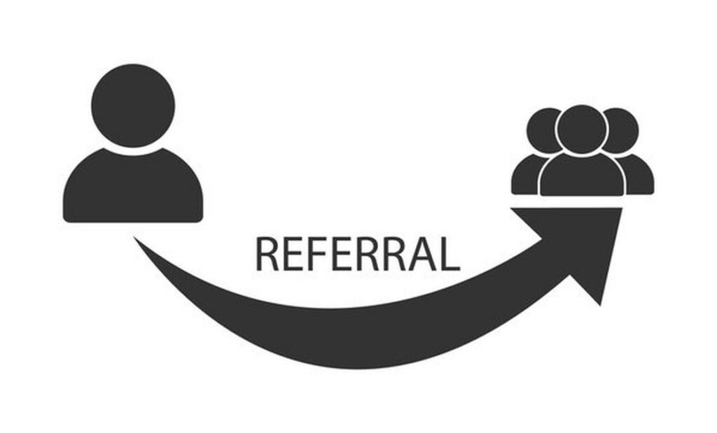 Referal icon. Affiliate program. - Image of Online Marketing, "Affiliate marketing"